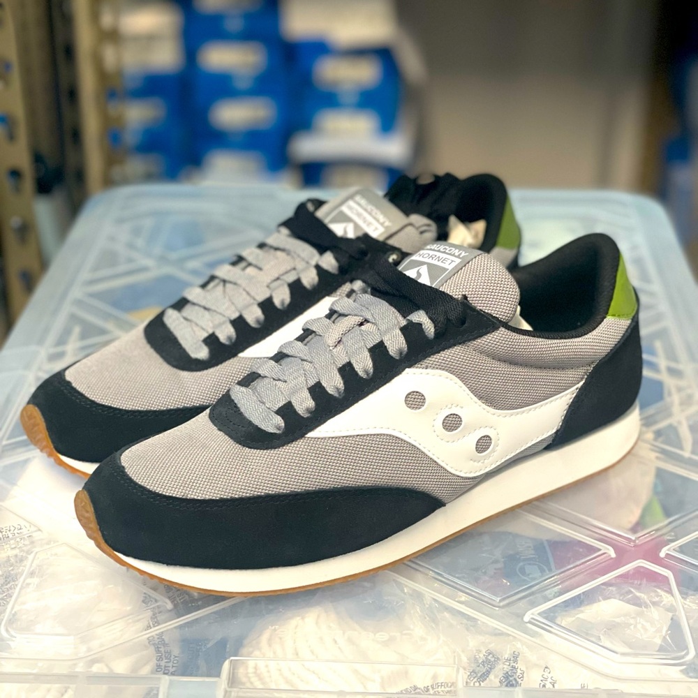 Saucony Jazz Vintage Men's Gray & Black Casual Sneakers